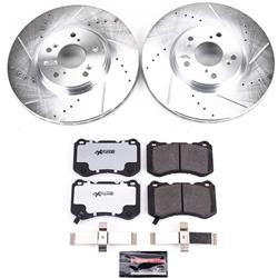 Brake Rotors/Pads, Iron, Drilled/Slotted, Zinc Plated, Carbon Ceramic Pads, Front, for use on Acura®, Kit