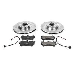 Brake Rotor/Pad, 1-Click, Z23, Iron, Drilled/Slotted, Carbon Fiber Ceramic, Front, Audi, Porsche, Volkswagen