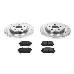 Brake Rotor/Pad, 1-Click, Z23, Iron, Drilled/Slotted, Carbon Fiber Ceramic Pad, Rear, Audi, Kit