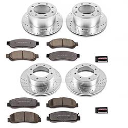 Brake Rotors/Z36 Pads, Iron, Drilled/Slotted, Carbon Ceramic Pads, Front/Rear, Ford, Kit