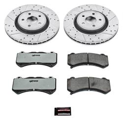 Brake Rotors/Pads, Z26, Iron, Drilled/Slotted, Zinc Plated, Carbon Ceramic Pads, Front, Jeep, Kit