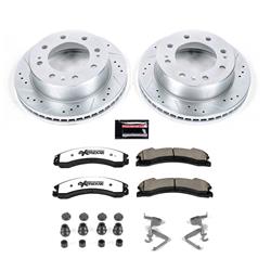 Brake Rotors, Pads, Iron, Drilled/Slotted, Z36 Carbon Ceramic Pads, Front, Chevy, GMC, Kit