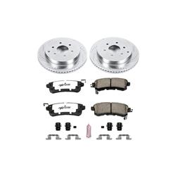 Pads and Rotors, Truck and Tow, Cross-Drilled/Slotted Surface, Iron, Zinc Plated, 13.770 in. Diameter, Z36 Carbon Fiber Ceramic Pads, Kit