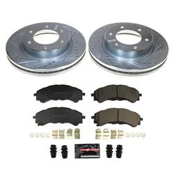 Disc Brake Kit, Z23 Evolution Sport Brake Upgrade, Iron, Zinc Plated, Carbon Fiber Ceramic, Z23, Front, Ford, Kit