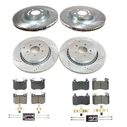 Disc Brake Kit, Z23 Evolution Sport Brake Upgrade, Iron, Zinc Plated, Carbon Fiber Ceramic, Z23, Front, Rear, Genesis, For Kia, Kit