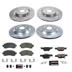 Disc Brake Kit, Z23 Evolution Sport Brake Upgrade, Iron, Zinc Plated, Carbon Fiber Ceramic, Z23, Front, Rear, Subaru, Kit