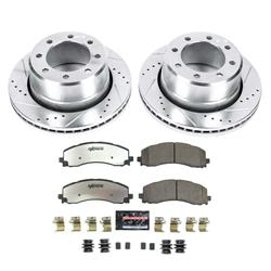 Disc Brake Kit, Rear Z36 Truck and SUV Carbon-Fiber Brake Pad and Drilled & Slotted Rotor Kit