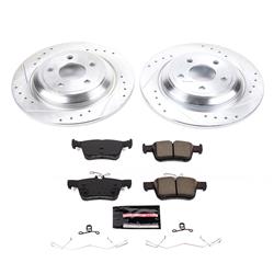 Disc Brake Kit, Rear Z23 Daily Driver Carbon-Fiber Brake Pad and Drilled & Slotted Rotor Kit