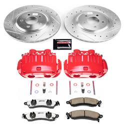 Disc Brake Kit, Z26 Street Warrior Brake Kit, Front, Cross-Drilled/Slotted Surface, Ford, Kit