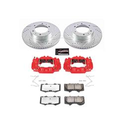 Brake Rotors/Pads, Cross-Drilled/Slotted, Iron, Zinc Plated, Toyota, Front, Kit