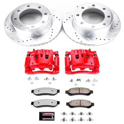 Brake Pads, Z36, Red Calipers, Drilled/Slotted Rotors, Rear, Ford, Kit