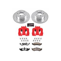 Disc Brake Kit, Z36 Truck and Tow, Front, Drilled/Slotted Rotors, Red Calipers, Jeep, Kit