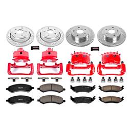 Disc Brake Kit, Z23 Evolution Sport Brake Upgrade with Calipers, Front and Rear, Dodge, Kit