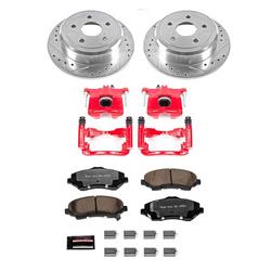 Disc Brake Kit, Z36 Truck and Tow, Rear, Drilled/Slotted Rotors, Red Calipers, Jeep, Kit