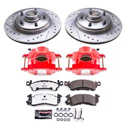 Disc Brake Caliper / Rotor / Pad Kit, Z26 Street Warrior Performance Brake Kit with Powder Coated Calipers