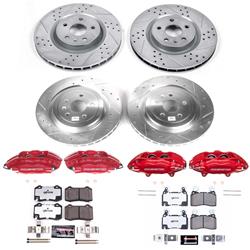 Disc Brake Kit, Z26 Street Warrior Brake Kit, Front and Rear, Cross-Drilled/Slotted Surface, Chevrolet, Kit