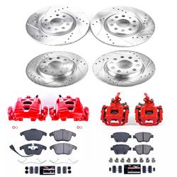 Disc Brake Kit, Z23 Evolution Sport Brake Upgrade, Front and Rear, Cross-Drilled/Slotted Surface, Volkswagen, Kit