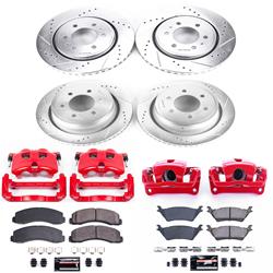 Disc Brake Kit, Z23 Evolution Sport Brake Upgrade with Calipers, Front and Rear, Ford, Kit