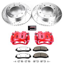 Disc Brake Kit, Z36 Truck and Tow, Front, Drilled/Slotted Rotors, Red Calipers, Ford, Kit