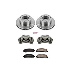 Disc Brake Kits, Autospecialty Stock Replacement Brake Kits with Calipers, Front, Solid Surface Rotors, 2-piston Calipers, Ford, Kit