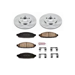 Disc Brake Pads and Rotors, Front, Solid Surface Rotors, Ceramic Pads, Ford, Lincoln, Mercury, Kit