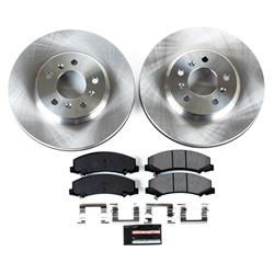 Disc Brake Pads and Rotors, Front, Solid Surface Rotors, Ceramic Pads, Buick, Chevy, Kit