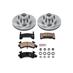 Disc Brake Pads and Rotors, Front, Solid Surface Rotors, Ceramic Pads, Buick, Chevy, GMC, Oldsmobile, Pontiac