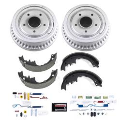 Drum Brake Kits, 1-Click, Semi-metallic Brake Shoes, Pins, Springs, 9.500 in. Brake Drum Diameter, Buick, Chevy, GMC, Oldsmobile, Pontiac, Kit