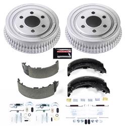 Drum Brake Kits, 1-Click, Semi-metallic Brake Shoes, Pins, Springs, 9.015 in. Brake Drum Diameter, Dodge, Kit