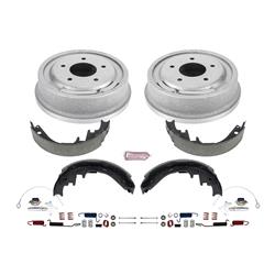 Drum Brake Kits, 1-Click, Semi-metallic Brake Shoes, Pins, Springs, 11.030 in. Brake Drum Diameter, Ford, Kit