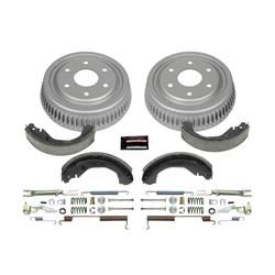 Drum Brake Kits, 1-Click, Semi-metallic Brake Shoes, Pins, Springs, 10.000 in. Brake Drum Diameter, Chevy, Kit