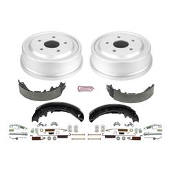 Brake Drums, Rear, 11.030 in. Diameter, Semi-Metallic Brake Shoes, Dodge, Kit