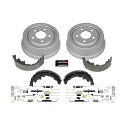 Drum Brake Kits, 1-Click, Semi-metallic Brake Shoes, Pins, Springs, 9.015 in. Brake Drum Diameter, Jeep, Kit