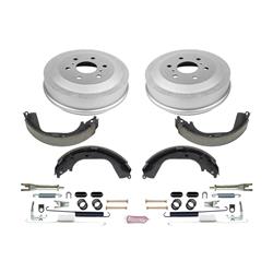 Brake Drums, Rear, 11.614 in. Diameter, Semi-Metallic Brake Shoes, Chevrolet, GMC, Kit