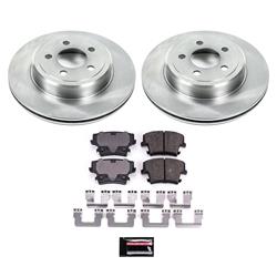 Brake Pads/Rotors, Rear, Solid Surface Rotors, Ceramic Pads, Chrysler, Dodge, Kit