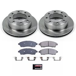 Disc Brake Kit, Z17 Evolution Plus Stock Replacement, Iron, Natural, Ceramic, Z17, Rear, Ford, Kit