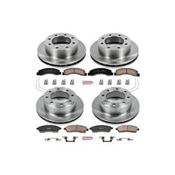 Brake Pads/Rotors, Front/Rear, Solid Surface Rotors, Ceramic Pads, Ford, Kit