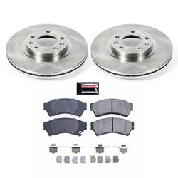 Brake Pads/Rotors, Front, Solid Surface Rotors, Ceramic Pads, Ford, Lincoln, Mazda, Mercury, Kit