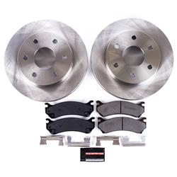 Brake Rotor and Pad Combos, Stock Replacement, Front, Solid Surface Rotors, 12.010 in. Rotors, Z17 Ceramic Pads, Cadillac, Chevrolet, GMC, Kit