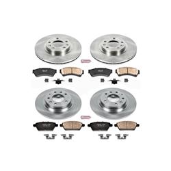 Brake Pads/Rotors, Front/Rear, Solid Surface Rotors, Ceramic Pads, Ford, Lincoln, Mazda, Mercury, Kit