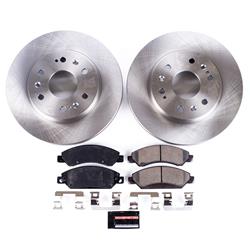 Brake Pads/Rotors, Front, Solid Surface Rotors, Ceramic Pads, Cadillac, Chevy, GMC, Kit