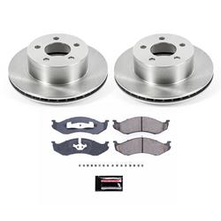 Brake Pads/Rotors, Front, Solid Surface Rotors, Ceramic Pads, Jeep, Kit