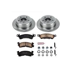 Brake Rotors/Pads, Iron, Solid Surface, Natural, Ceramic Pads, Front, Chevy, Oldsmobile, Pontiac, Kit
