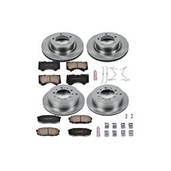 Pads and Rotors, Autospecialty, Solid Surface, Iron, Natural, 13.940 in./13.580 in. Diameter, Z17 Ceramic Pads, Kit