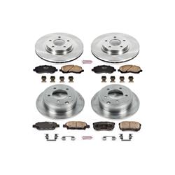 Pads and Rotors, Autospecialty, Solid Surface, Iron, Natural, 11.570 in./10.310 in. Diameter, Z17 Ceramic Pads, Kit