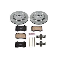 Brake Pads/Rotors, Rear, Solid Surface Rotors, Ceramic Pads, Cadillac, Chevy, Kit