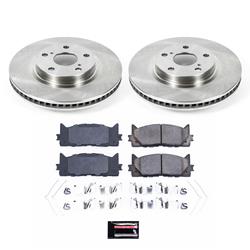 Brake Pads, Solid Surface Rotors, Front, Lexus, Toyota, Kit