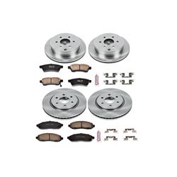 Pads and Rotors, Autospecialty, Solid Surface, Iron, Natural, 11.650 in./11.240 in. Diameter, Z17 Ceramic Pads, Kit