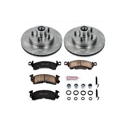 Brake Rotors/Pads, Solid Surface, Iron, Natural Finish, Chevy, GMC, Front, Kit
