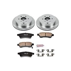 Brake Rotors/Pads, Solid Surface, Iron, Natural Finish, Nissan, Rear, Kit